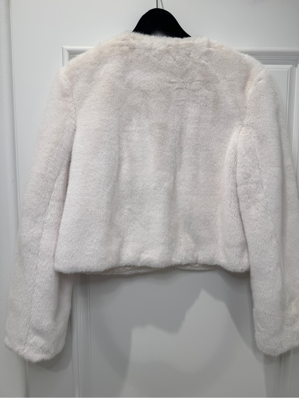 Self-Portrait Cream Faux-Shearling Pocket Jacket - Picture 5 of 7